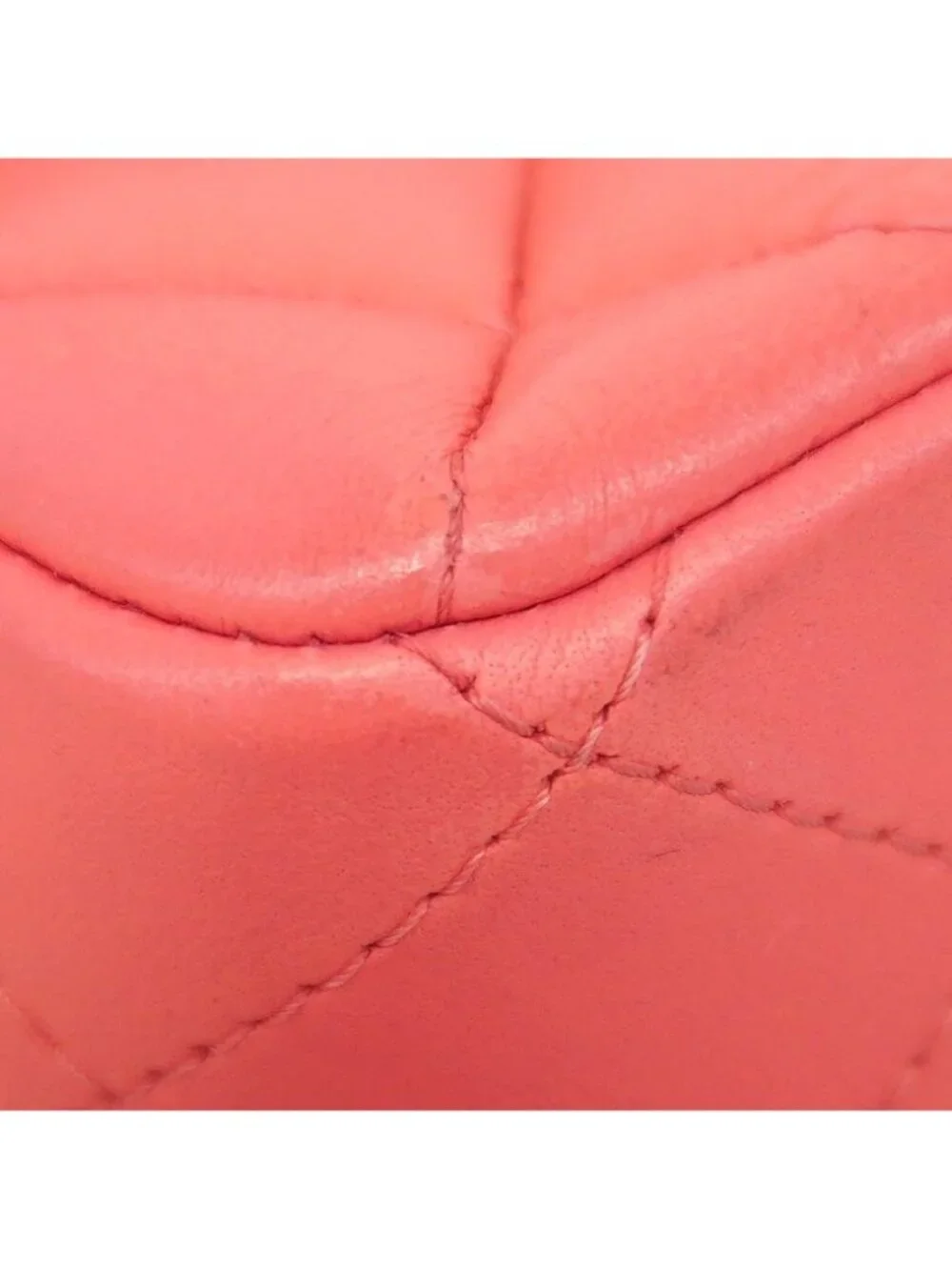 Chanel Shoulder Bag Mini Quilted Lambskin Pink Champagne Gold